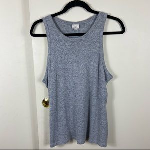 A New Day Grey Ribbed Tank